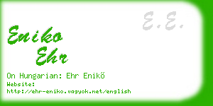 eniko ehr business card